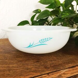 Vintage PYREX Blue Wheat Promotional Bowl 1.5 Quart #023, 1961 Limited Edition